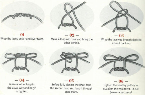 How To Tie a Windsor Shoelace Knot