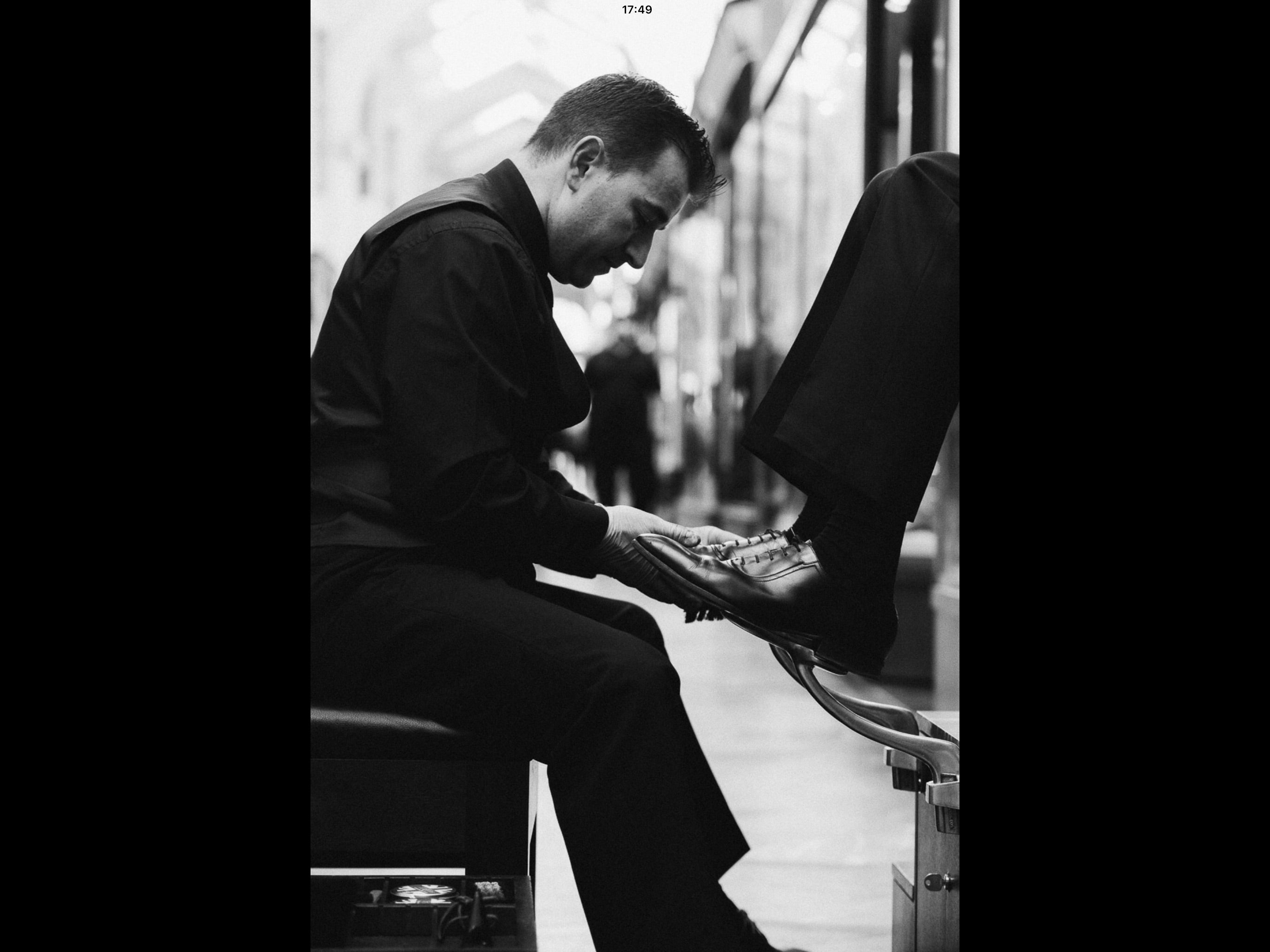 Burlington arcade shoe shine sales